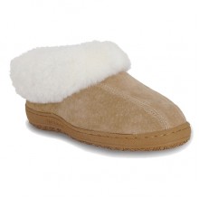 Old Friend Footwear® Juliet #441144 Women's Lightweight Sheepskin-Lined Chestnut Slippers